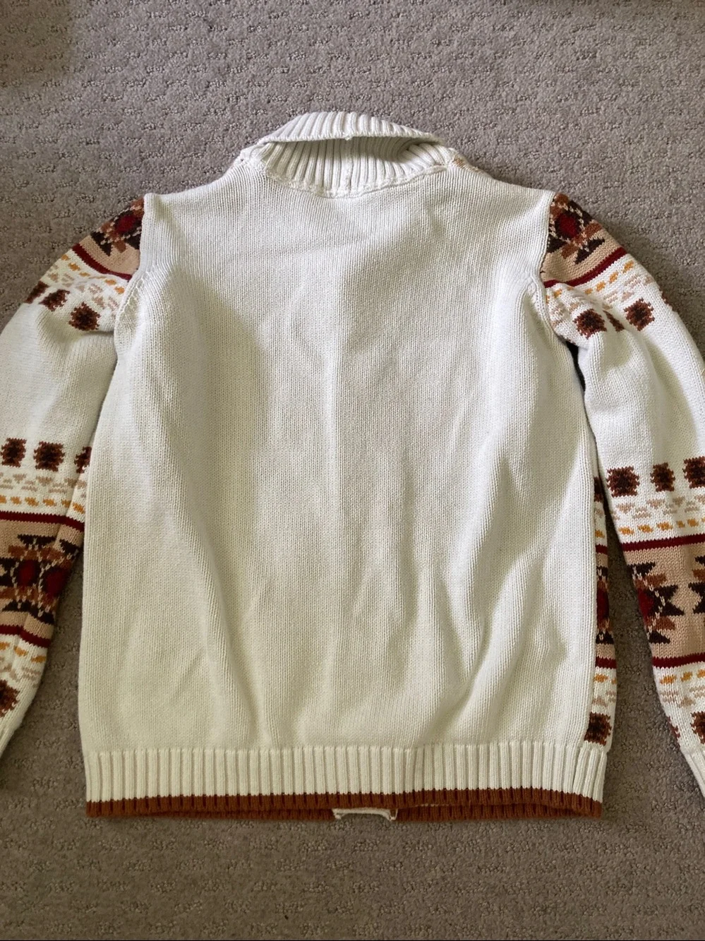 Gymboree cotton southwest horse cardigan, Sz 12.